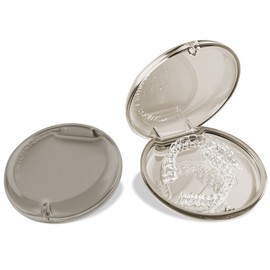 Mouthpiece Case, Denture Cleaning Case, Stylish, Inaba Case, Partial Denture Retainer Case, Matte Finish, Leak Resistant, Triple Layer Construction, Antibacterial, Black