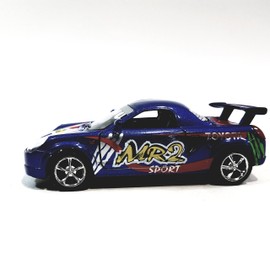 Kinsmart Blue Toyota MR2 SPORT Custom Street Fighter Edition 1/36 Scale Diecast Racing Car