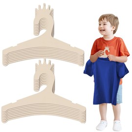 9 Inch Wooden Baby Hangers for Baby Clothes,20 Packs Wood Newborn Baby Girl Boy Hangers for Nursery Cute Kids Toddlers Children Infant Hangers for Closet Coat Pants Clothing Storage (Crown)