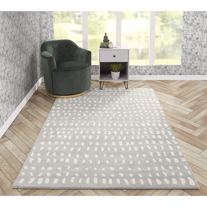 NOVOGRATZ BY MOMENI Delmar Boho Dots Wool Area Rug, 3'6"