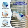 40 Count Duster Refills, Disposable Static Dust Removal Brush Replacement
