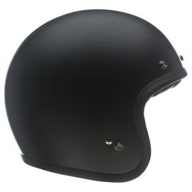 Bell Custom 500 Unisex-Adult Open face Street Helmet (Solid Matte Black, Small) (D.O.T.-Certified)