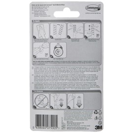 Command 17031SS-4EF Small Stainless Steel Metal Hooks, One Size