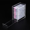 LIXIMMAZN Acrylic Transparent Eyelash Storage Box, 8 Layers False Eyelashes