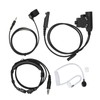 Throat Mic Headset 7.1mm Plug with PTT Adapter Push to