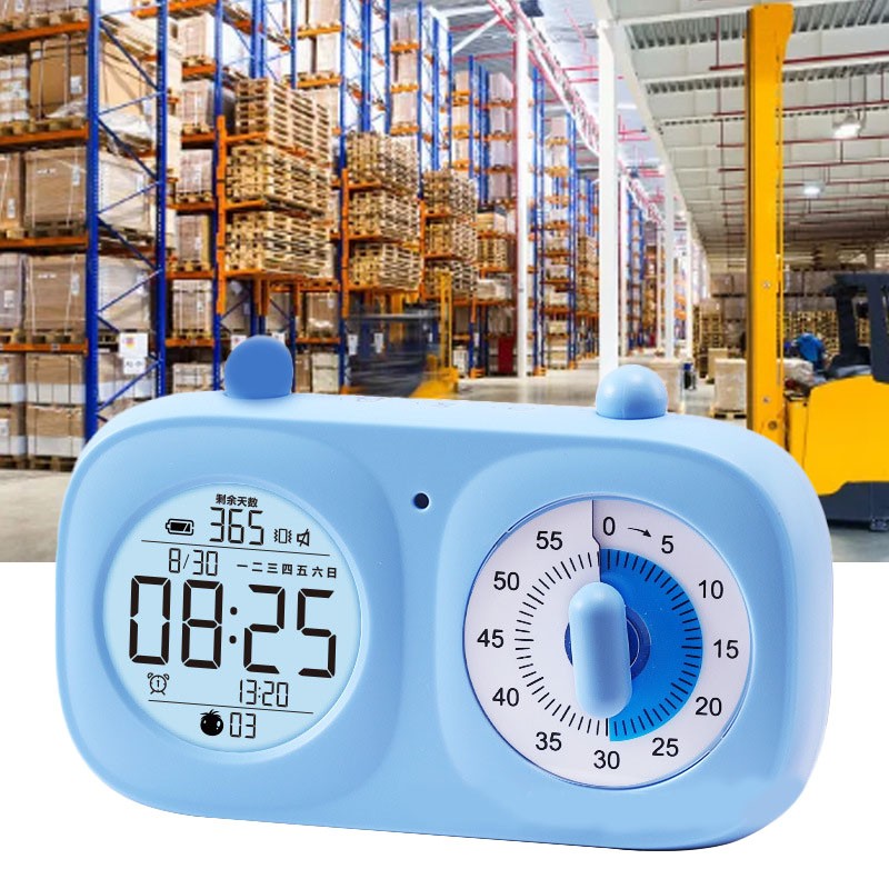 Dual Screen Visual Timer Multi Function Timing Countdown Clock Electronic