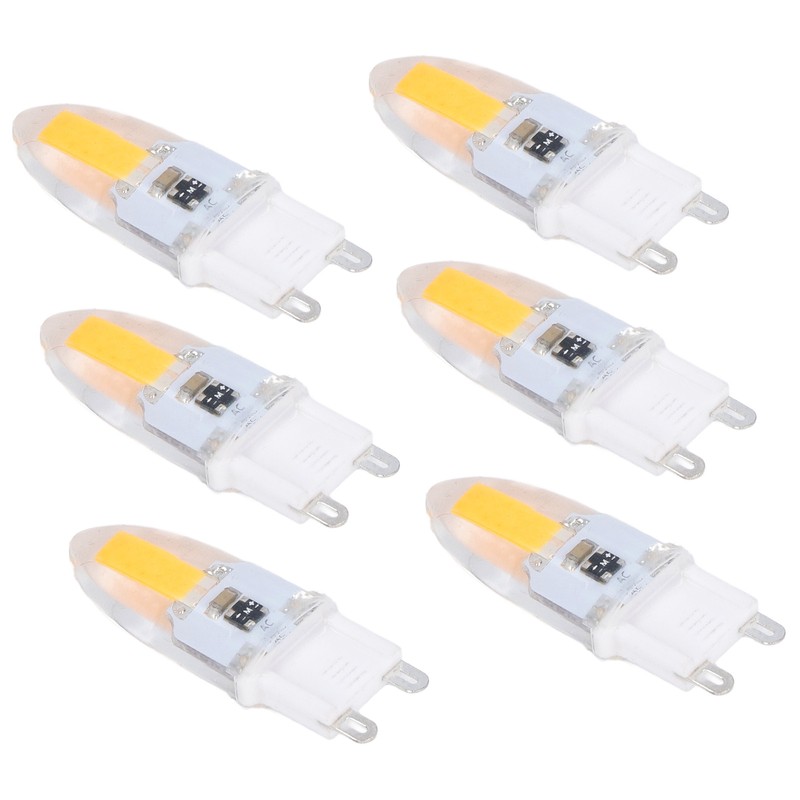 6PCS G9 LED COB Light Bulb 500LM Ceiling Lamp Bulb
