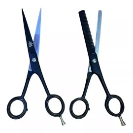 Oshen Duo De Tijeras Corte Y Entresacar 6 Pul Con Estuche Colores