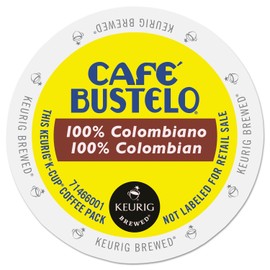 Cafe Bustelo 6107 100 Percent Colombian K-Cups, 24/box