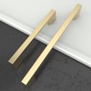 Amerdeco 8 Pack Brushed Brass Cabinet Pulls 128mm Hole Center