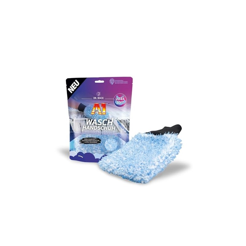Dr. Wack - A1 Car Wash Mitt - Premium Microfibre