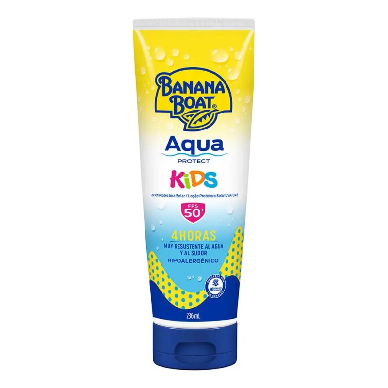 Protector Solar Banana Boat Aqua Protect Kids 50+ FPS Loción