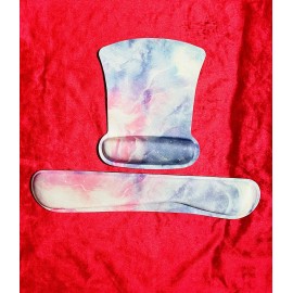 Nice Keyboard Wrist Mouse Rest Relieve Pain Foam Ergonomic Support Galaxy Art Design