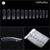 KADS 120PCS Clear Full Cover Dual Nail System Form UV