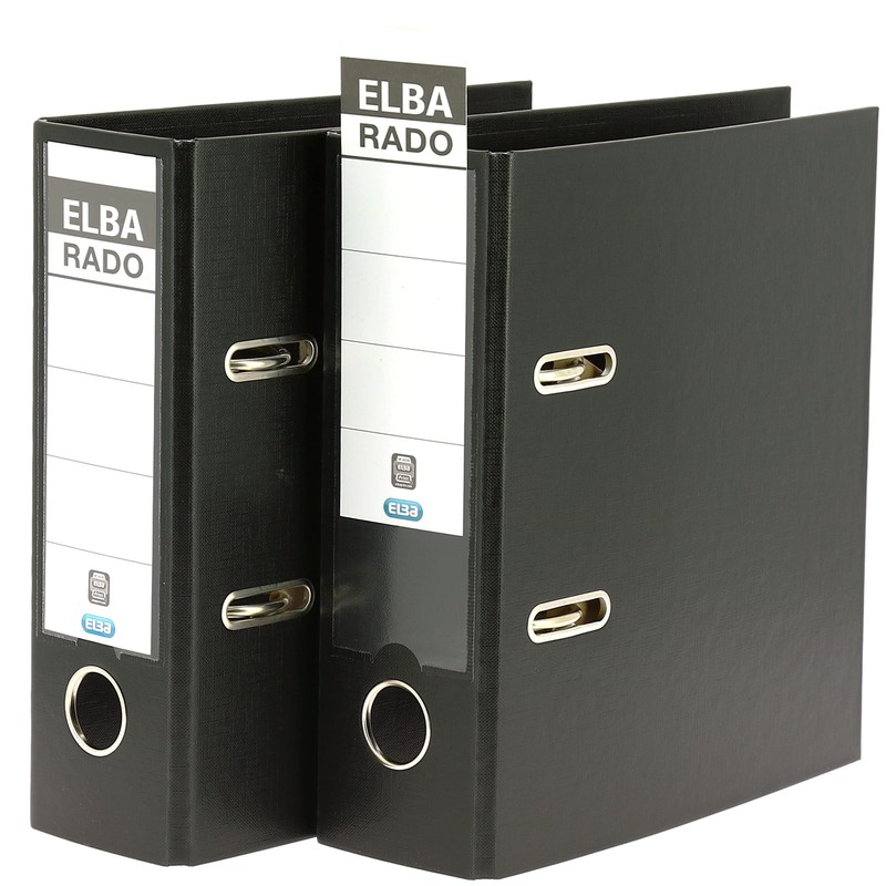 Elba Rado Plastic Folder A5 Height 7.5 cm Wide Black