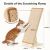 FUKUMARU Cat Scratcher, 23.66 Inch Sisal Cat Scratching Post Ramp,