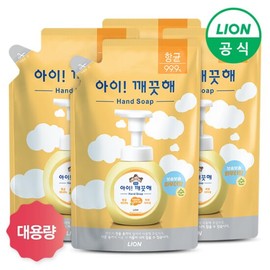 [LION] Clean for Kids Foaming Large Capacity 450ml Refill 4 Pack