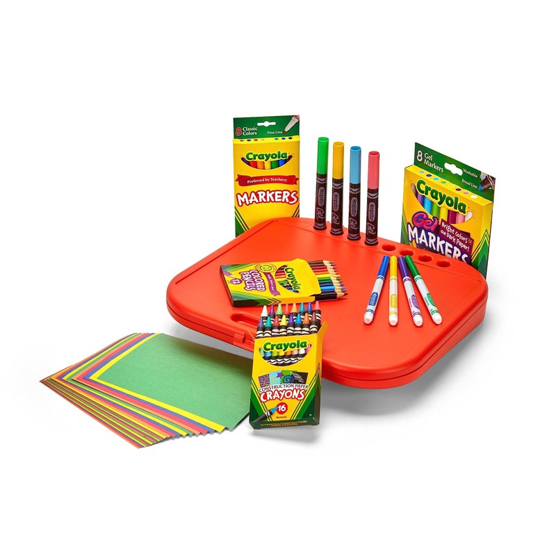 Crayola Create 'N Carry Travel Art Set for Kids (75pcs),