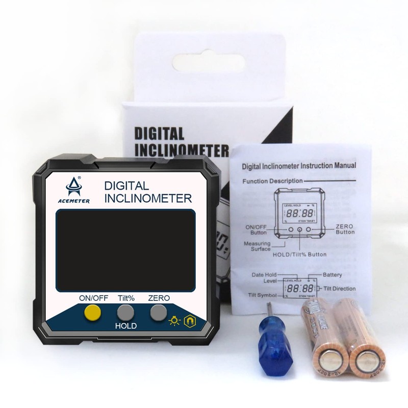 Magnetic Digital Angle Finder Protractor Inclinometer- Digital Inclinometer -Fast &