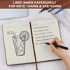 ZCZN 6 Pack Lined Journal Notebooks, 192 Pages A5 Hardcover