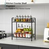 BOKIOVIN Coffee Station Organizer Cabinet, Coffee Bar Accessories Organizer for