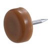 Hillman 57169 5/8-Inch Plastic Tack Glide with Nail, Flat Head,