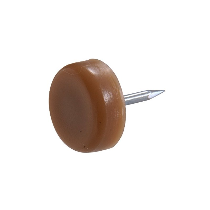 Hillman 57169 5/8-Inch Plastic Tack Glide with Nail, Flat Head,