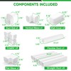 4'' 19.5 Ft Mini Split Line Cover Set, PVC &