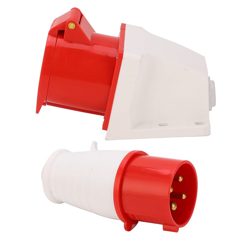 Luatoxry 4 Pin Industrial Connector, 32A Industry Connectors, AC380V‑415V Industrial