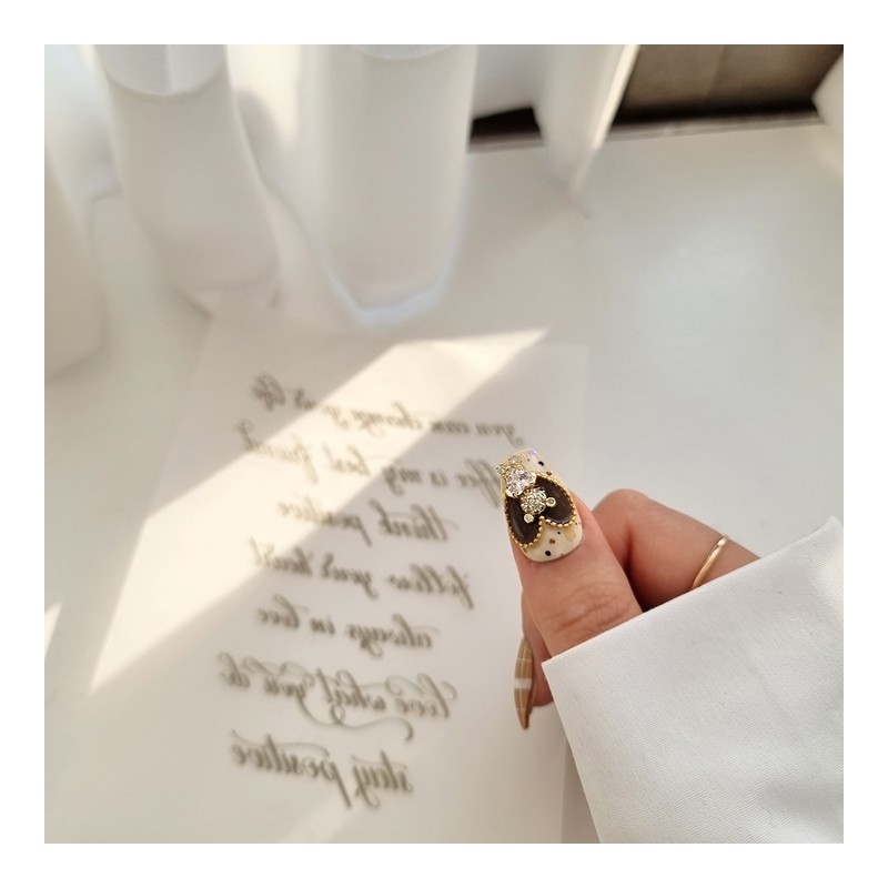 Love Bear Handmade Nail Tips - Square / 러브 베어