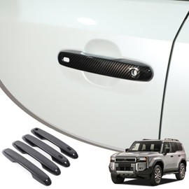 METYOUCAR Toyota Land Cruiser 250 Rankle 250 Prado Dedicated Door Handle Cover, Outer Door Knob Handle Cover, Plated Door Handle Cover, Plated Handle, Door Cover, ABS, Paste Type, Protective Cover,