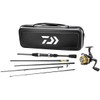 Daiwa CC20F635ML Carbon Case Travel Pre-Mounted Freshwater Spinning Combo, Multi,