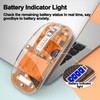 Wireless Mouse Bluetooth LED Clear Slim Silent Bluetooth Mouse 2.4G