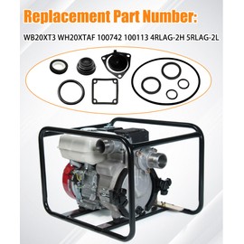 10PCS Pump Gasket O-Ring Seal Kit Fit for Red Lion 2" in.4RLAG-2H 5RLAG-2L for DuroMax XP652WP 7HP for Generac 2" 6822 6919 for Champion 2-in Semi-Trash Water Pump 100742 100113