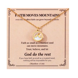 JINYRSOC Easter Basket Stuffers Teenage Gifts Trendy Stuff Mustard Seed Necklace Jewelry First Communion Baptism Confirmation Birthday 10 12 14 16 13 Religious Christian Women Faith