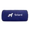 Siviwonder Briard Paw Dog Embroidery Deluxe Towel