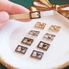 5mm/0.2'' (Inner Diameter) Tiny Rectangle Shape Metal Buckles, Doll Mini