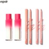 ESPOIR Lipstick Nowear Balming Glow + Lip Pencil Set 4iterms, Color 1#$%Color 2:09 Persimmon-11 Grapy