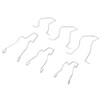 6pcs Steel Headlight, Car Bulb Retaining Spring Clip Bulb Retaining
