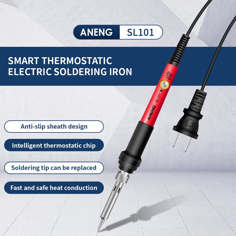 ANENG SL101 60W Electric Soldering Iron Kit 6-Level Adjustable Temperature