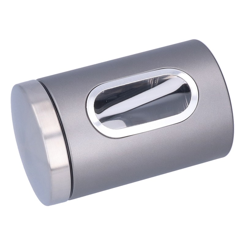 3Pcs Storage Jar Stainless Steel Food Tea Nut Container with