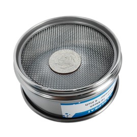 LABLPSAI 16 Mesh Lab Sieves 4" Diameter 304 Stainless Steel Wire Cloth Test Sieve for Industrial Laboratory Home