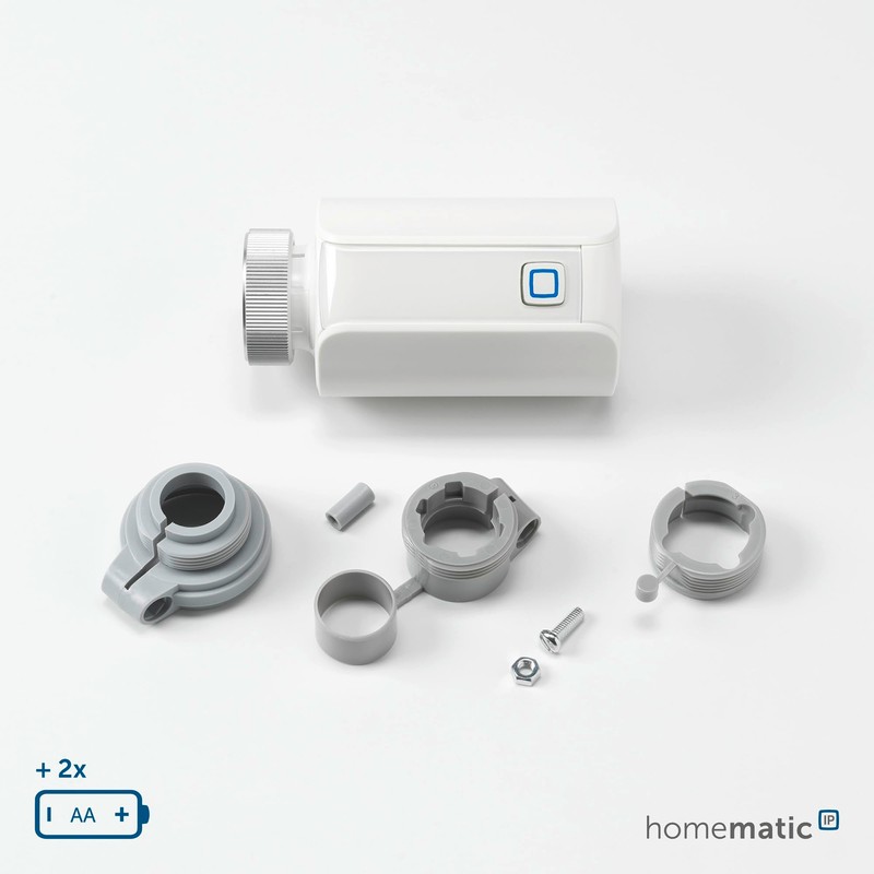 Homematic IP Smart Home Radiator Thermostat, Evo, Digital Heater Thermostat,