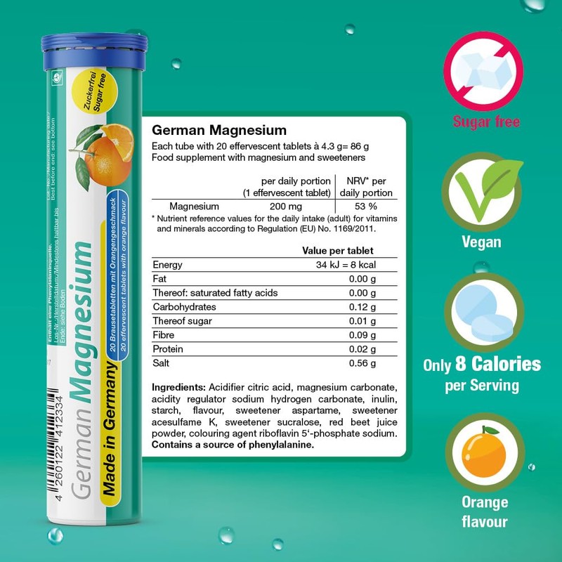 T&D German Elektrolyt Mix - 40 Fizzy Effervescent Tabelts -