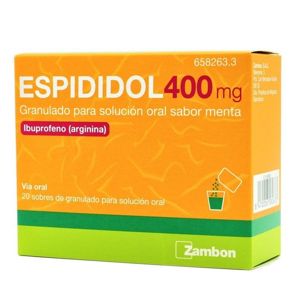 Zambon Espididol 400 Mg 20 Granulated Sachets Oral Solution Mint