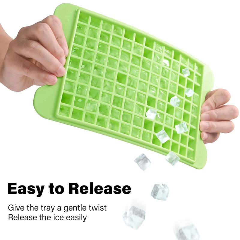 Mini Ice Cube Tray for Freezer: FDDBI Small Ice Trays