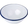 Falcon ENAMEL CAMPING PUDDING BOWL TRADITIONAL WHITE 14cm 46014