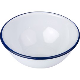 Falcon ENAMEL CAMPING PUDDING BOWL TRADITIONAL WHITE 14cm 46014