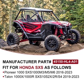 M MATI Front Left Disc Brake Caliper for Honda Pioneer 1000 Talon 1000 1000X 1000R SXS1000 2016-2023 with Sintered Pads Kit 45150-HL4-A01