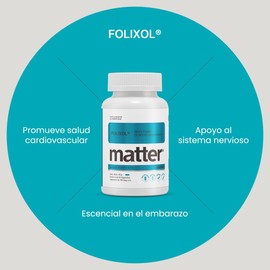 YOU MATTER SMART NUTRIENTS - Folixol Suplemento Alimenticio con Folato 5-MTHF QuatreFolic, Vegano, Sin Azúcar, Sin Gluten, Sin OGMs - 60 Cápsulas